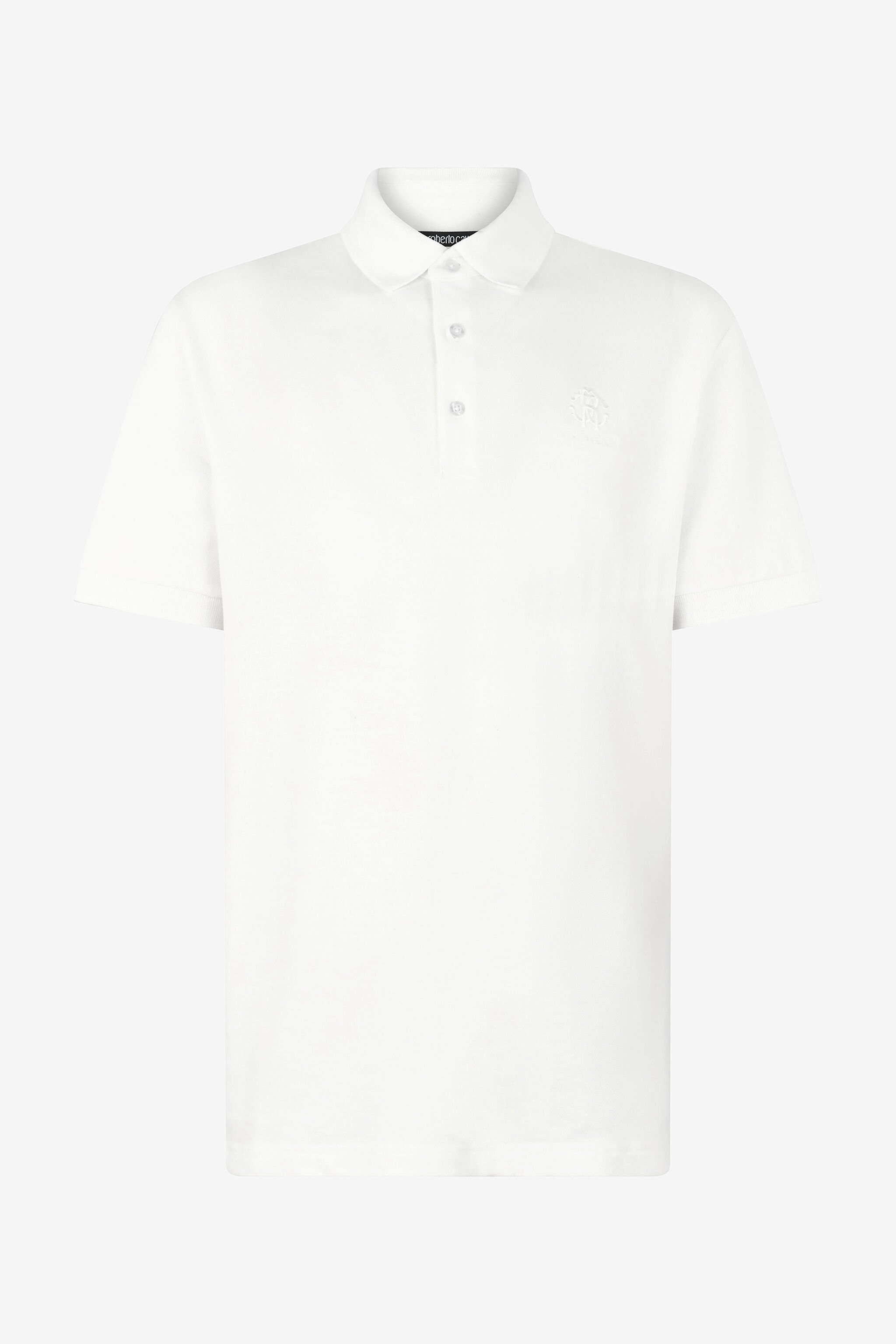 RC Polo With RC Monogram And Logo Embroidery White POT64A-KB001