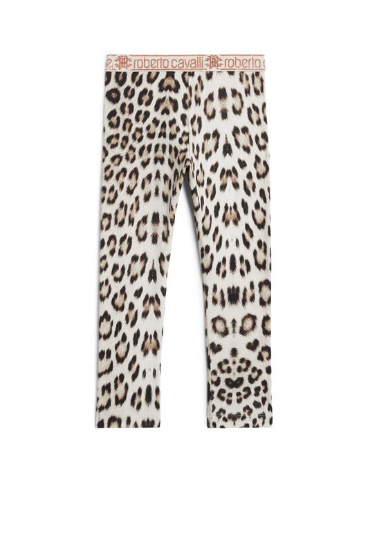 JU Natural Jaguar print leggings JU Natural Jaguar print leggings BEIGE/MILKY/BLACK JJT211-JMQ64