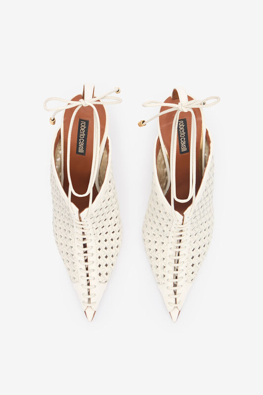 RC Mules Perforées À Lacets Blanc UWS008-PZE16