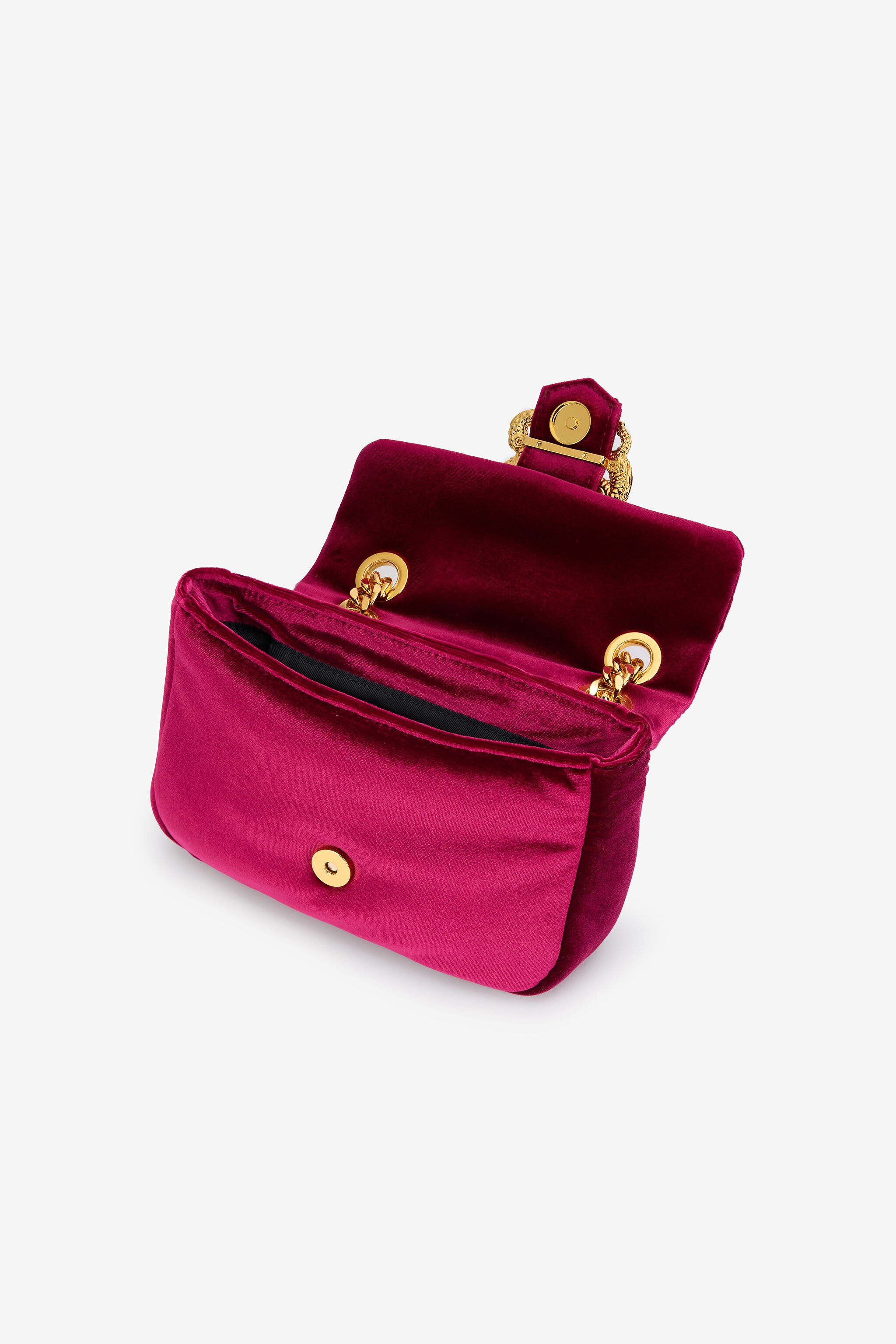 Cherry Velvet Shoulder Bag Snake Buckle in CILIEGIA for Women