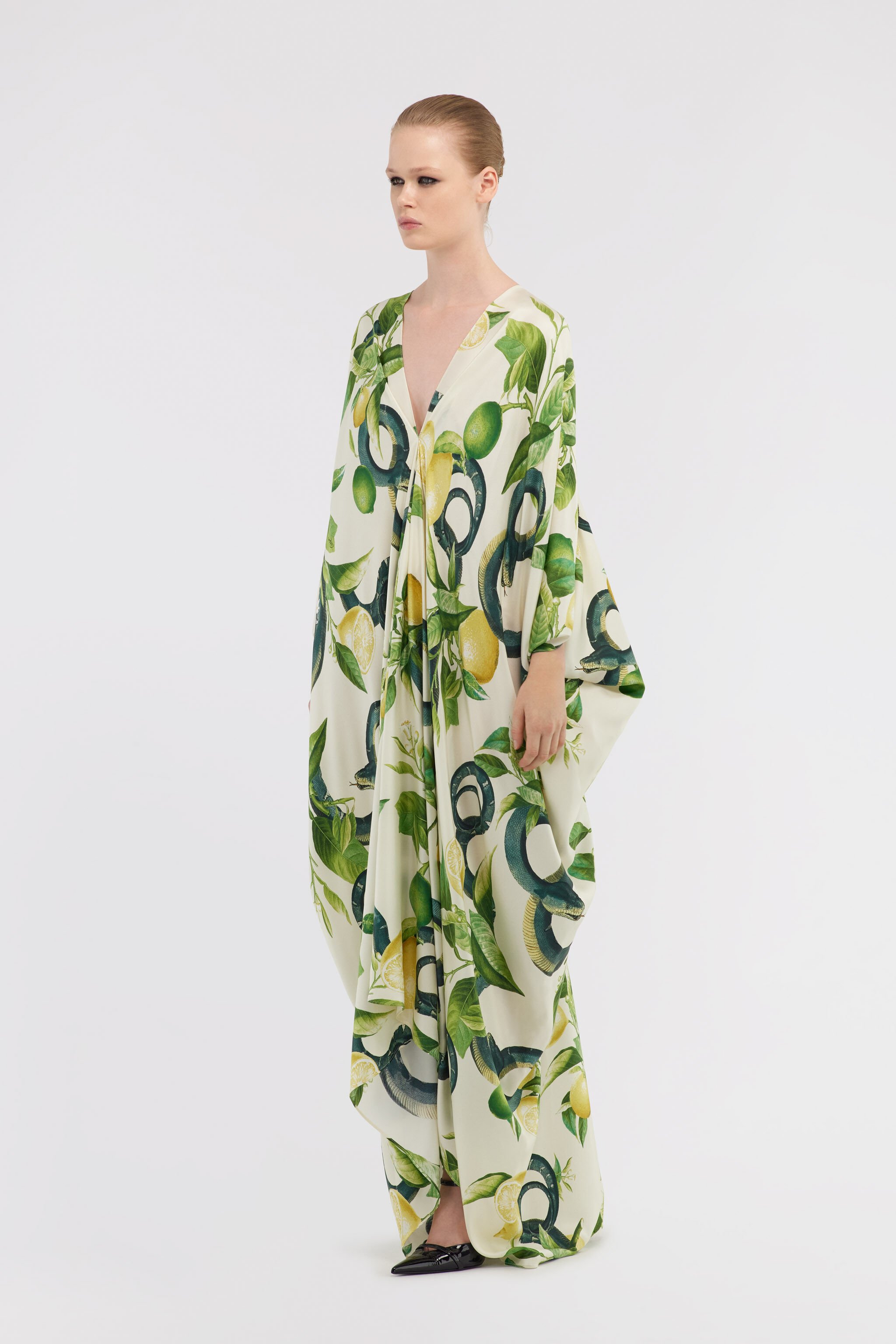 RC Kaftano Lemon print Elfenbein SKT181-4QI89