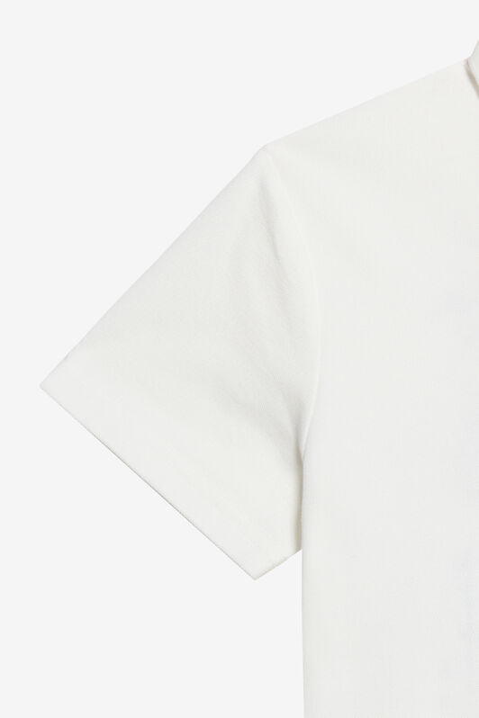 JC White Polo Shirt with Logo IVORY PRISTINE WFT61G-1D000