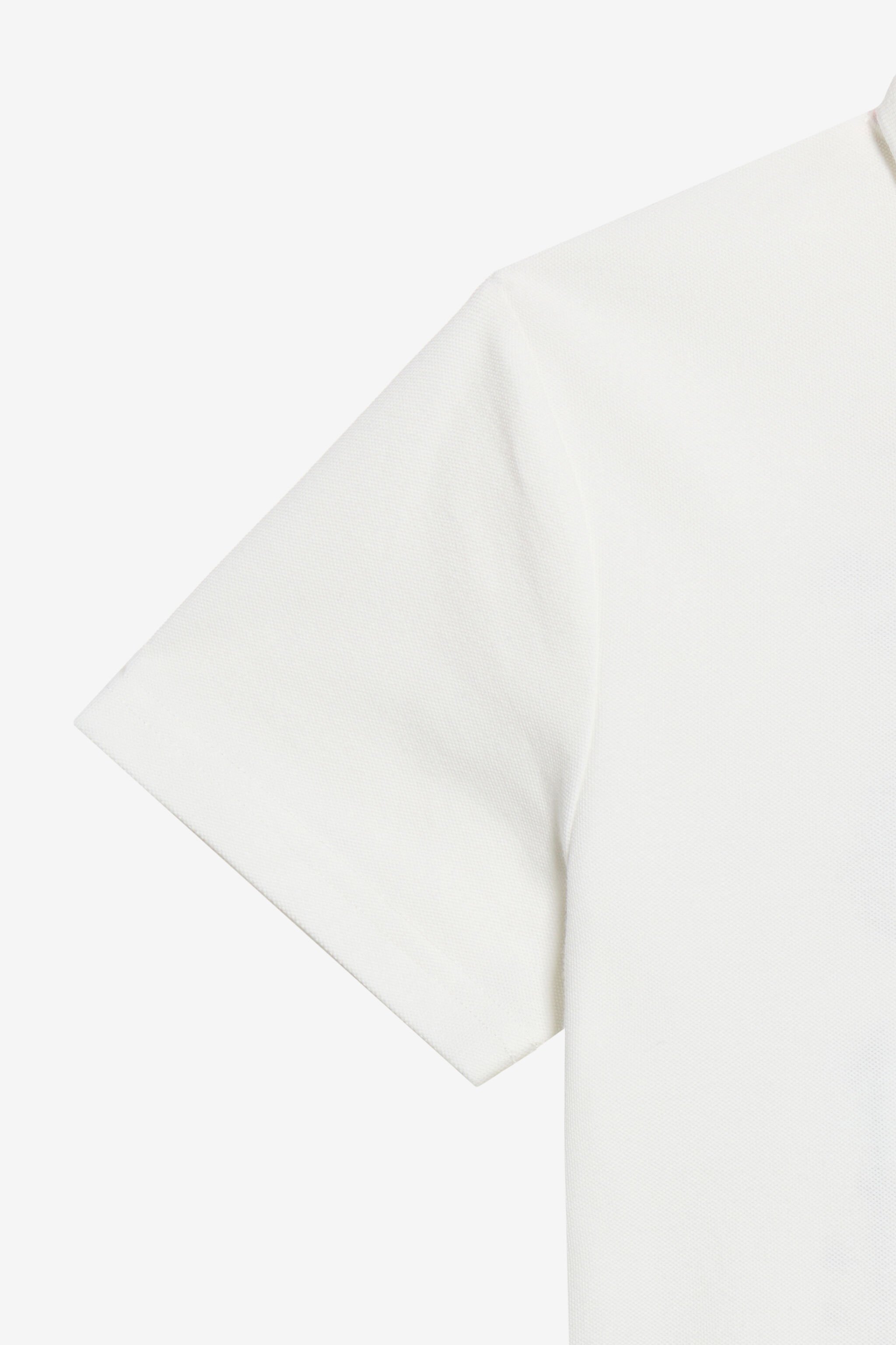 JC White Polo Shirt with Logo IVORY PRISTINE WFT61G-1D000