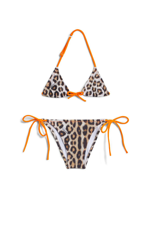 JU Bikini triangle motif Natural Jaguar BEIGE/MILKY/BLACK IJW004-HVQ64
