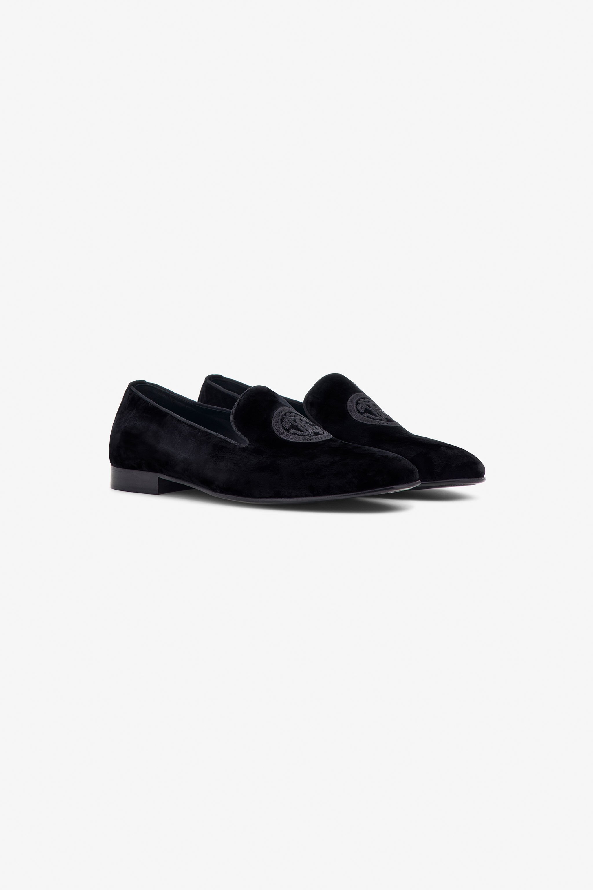 RC Loafers with Logo Black TRS016-VLT01