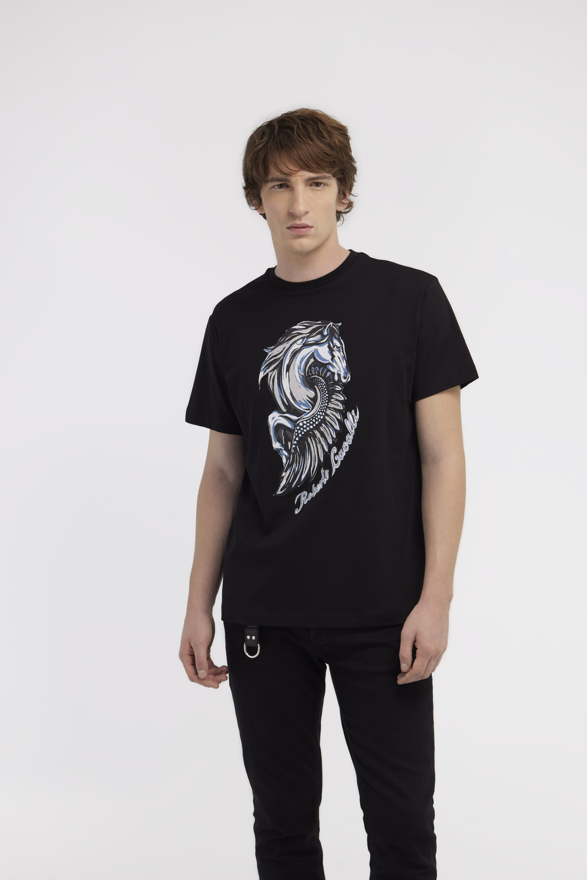RC T-shirt with Horse logo and print Black NOT60P-JD060