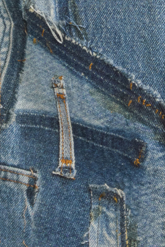 RC Jeans Cargo Patchwork Capsule Collection Blu UWJ250-VT001