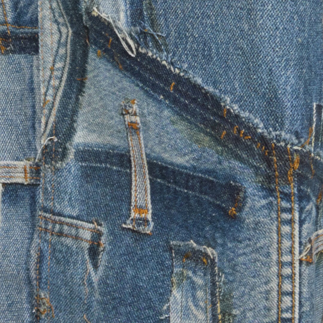RC Jeans Cargo Patchwork Capsule Collection Blu UWJ250-VT001