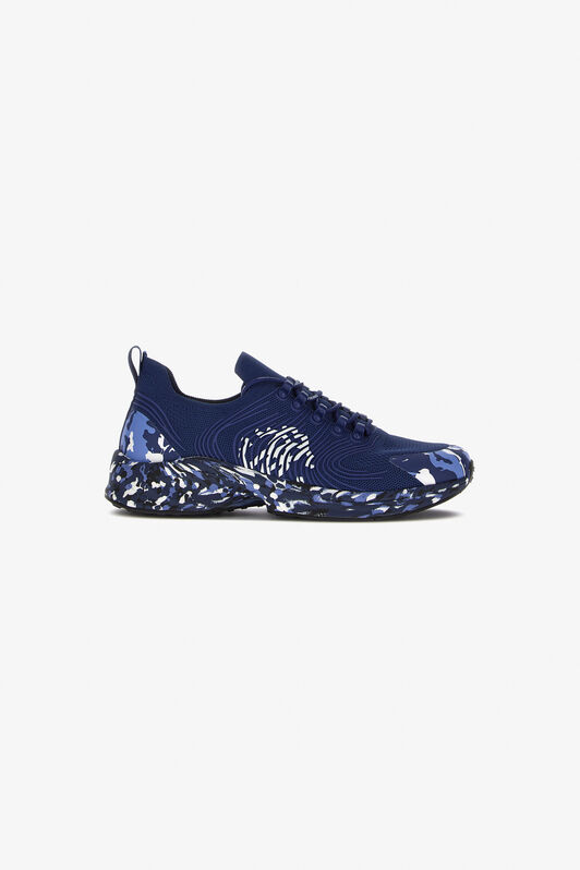 RC Sneakers with Monogram Mirror Snake Dark blue JSS02A-FT003