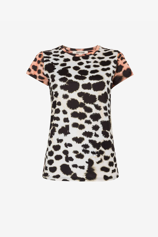 RC Leopard-print t-shirt Black/White QKT60H-LNF49