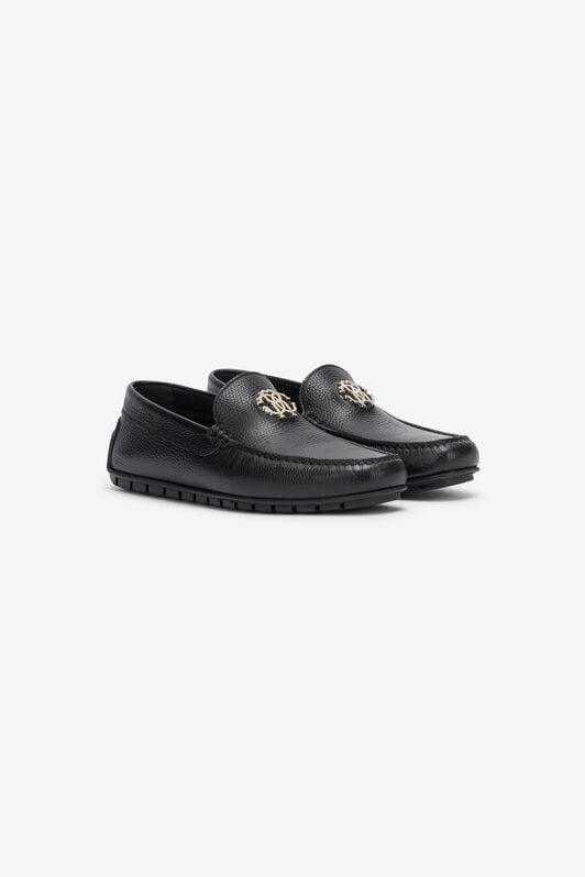 RC Hammered Effect Loafers with RC Monogram RC Hammered Effect Loafers with RC Monogram Negro POS00G-PI001