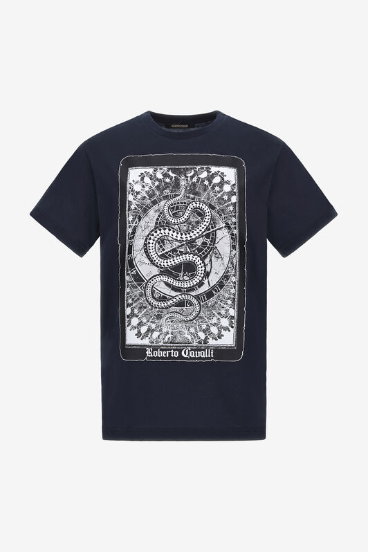 RC T-shirt with Snake print Dark blue NOT60F-JD060