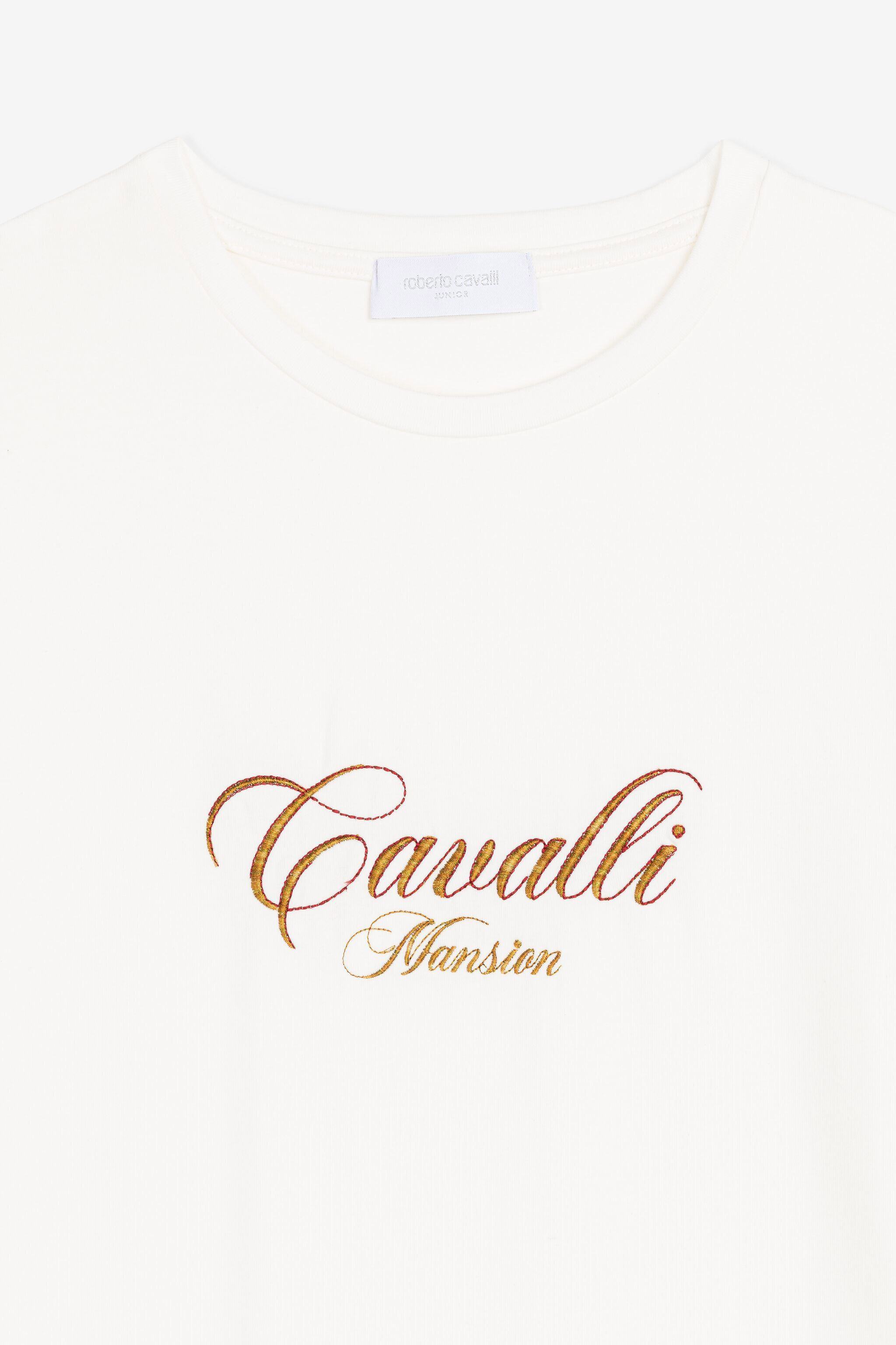 JU Logo-embroidered T-shirt White PJT60D-JV025