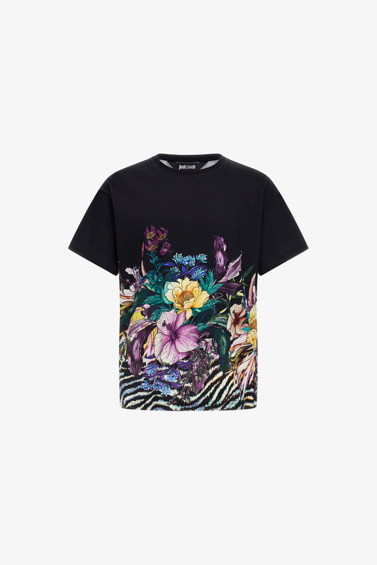 JC Just Cavalli T-shirt Black SFT264-SF175
