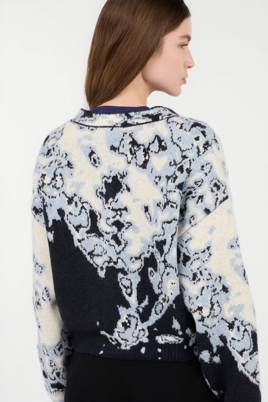 RC Abstract Jacquard Cardigan RC Abstract Jacquard Cardigan BLUE APPALOUSA ROM90A-FEC32