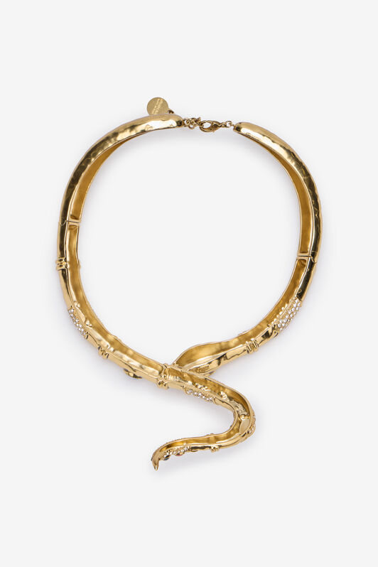 RC Rigid Snake-Shaped Necklace Gold VKG023-AM081