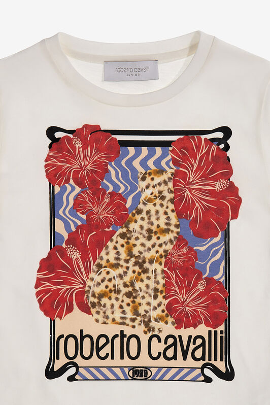 JU T-shirt with Logo and print JU T-shirt with Logo and print Blanc SJT623-JD001