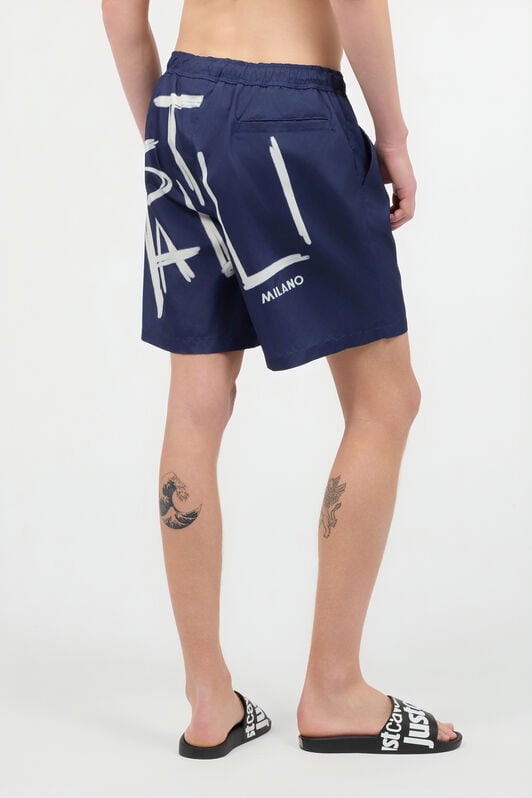 JC Badeshorts Mit Schriftzug JC Badeshorts Mit Schriftzug Dunkelblau UFT079-UF118