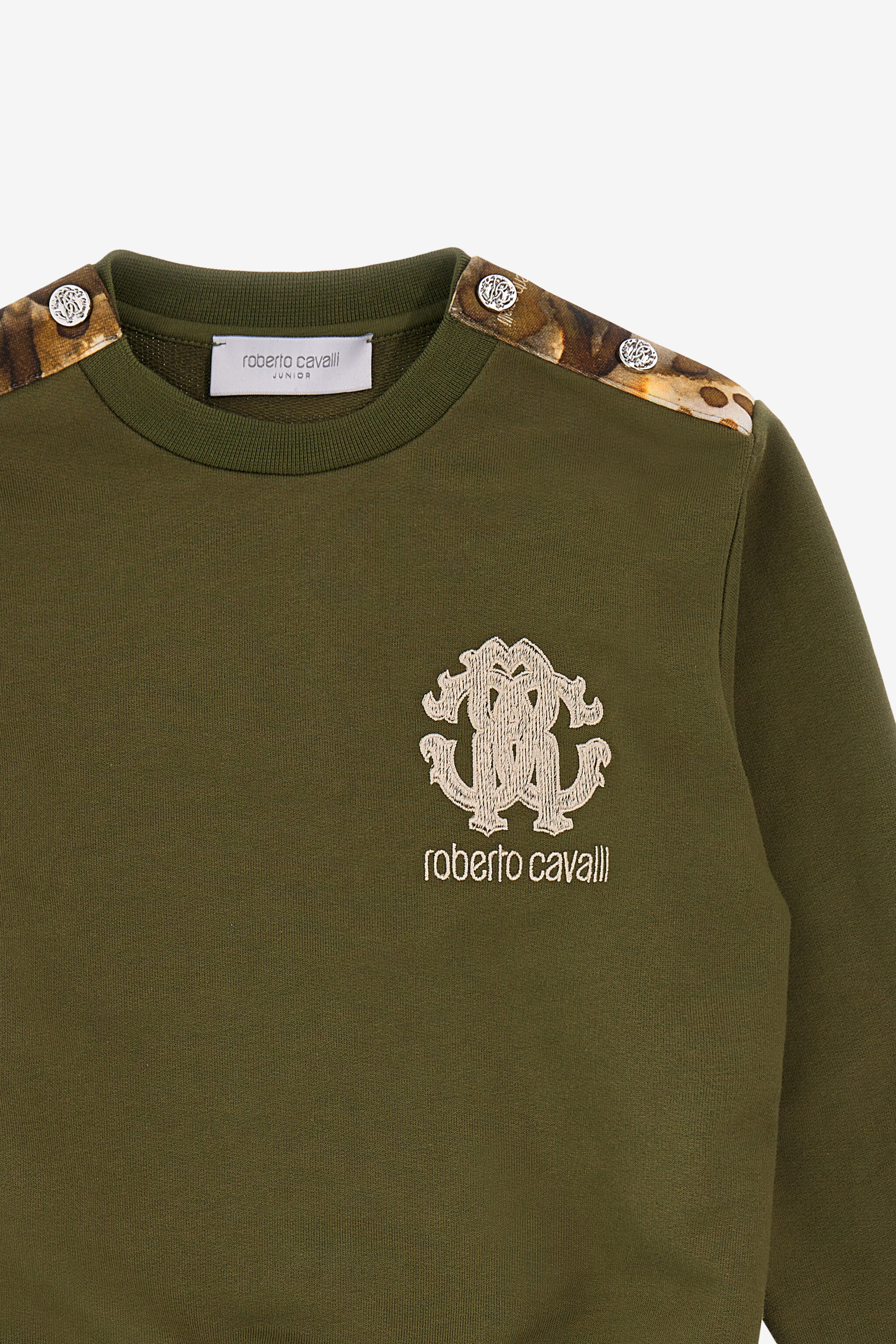 JU Felpa con logo Verde SJT922-CF050