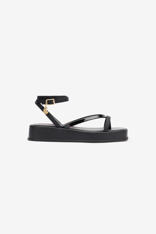 JC Flip-Flop Sandals With Platform And Strap Black SFS162-SF499