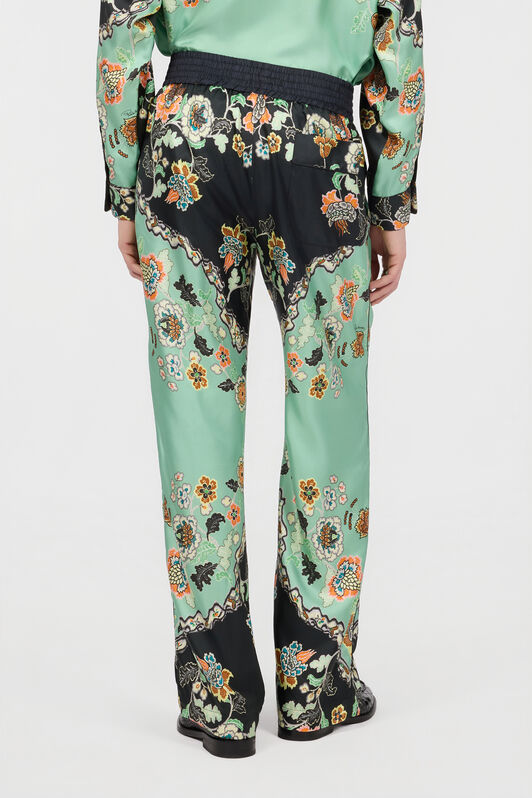 RC Kimono Print Trousers RC Kimono Print Trousers DARK GREEN/BLACK XNT265-4QT25