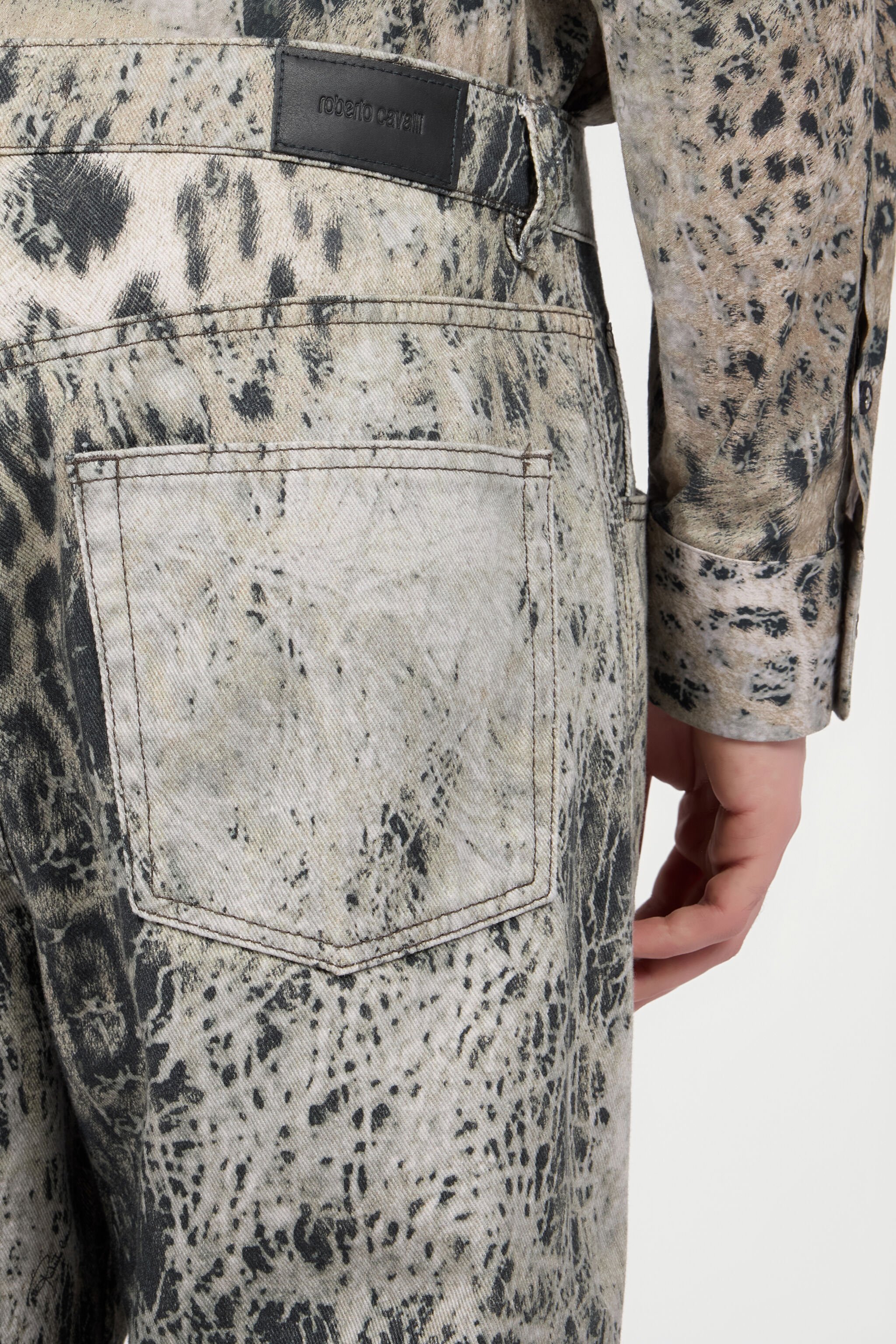 RC Jaguar Print Jeans RC Jaguar Print Jeans GREY/BLACK XNJ210-EAI31