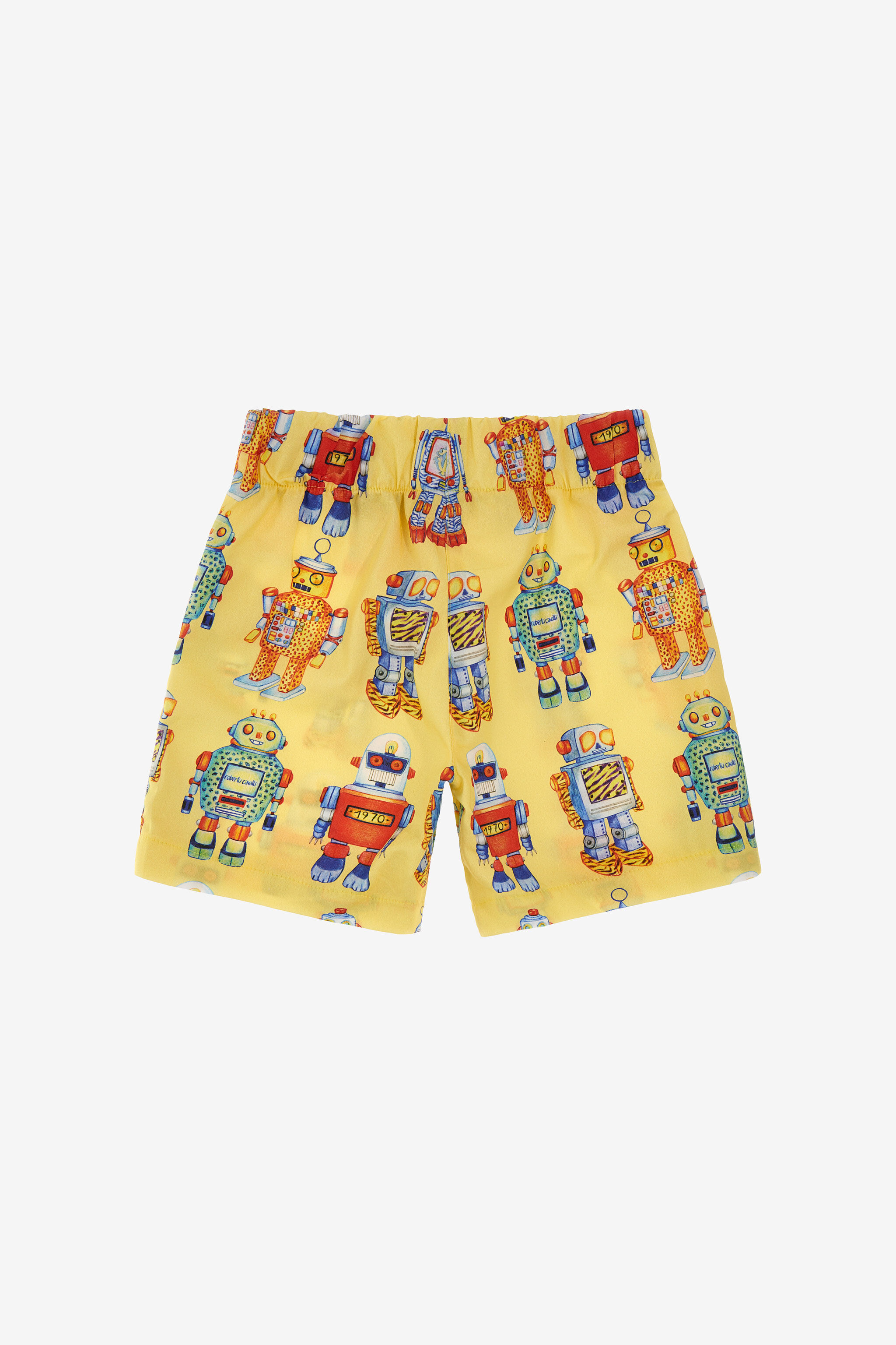 JU Shorts with Robot print Jaune SJT218-4FI71
