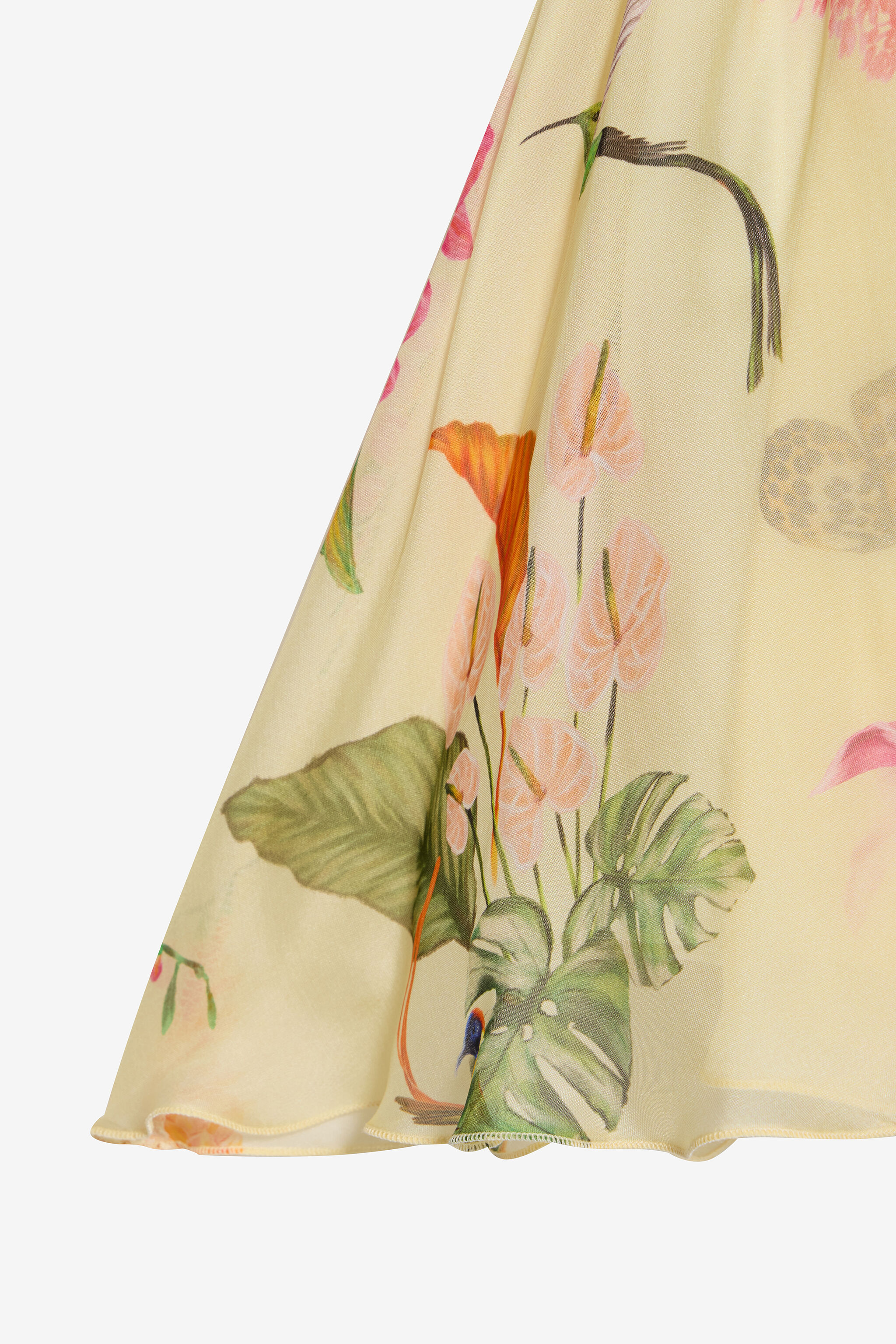 JU Yellow Dress with Tropical Print YELLOW VJT114-2NP32