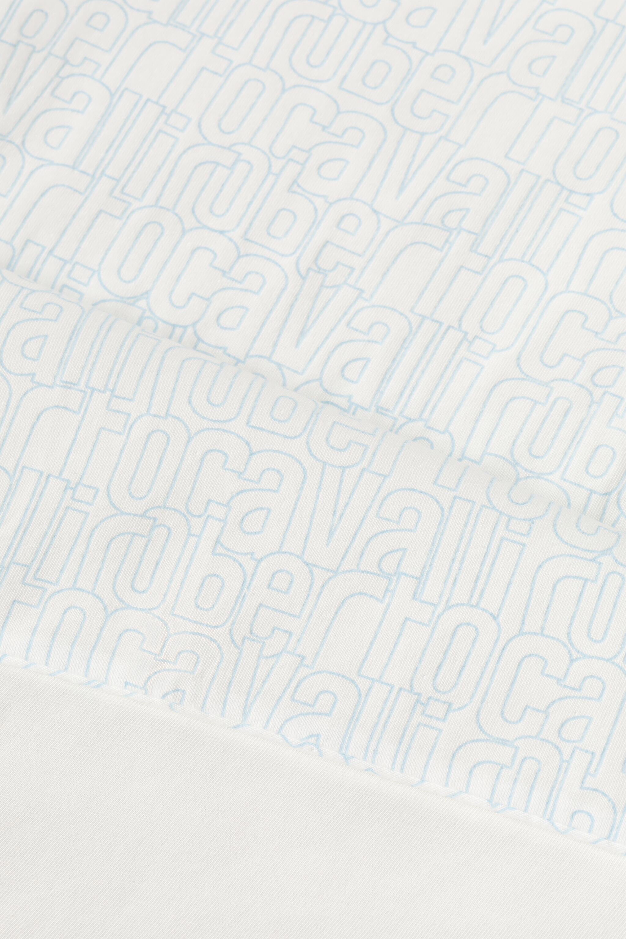 JU Logo-Print Baby Blanket Light blue RJT80S-JFH87