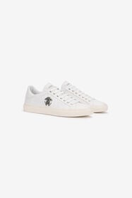 RC White Croc-Effect Sneaker with Monogram RC WHITE QOS00C-PZ577