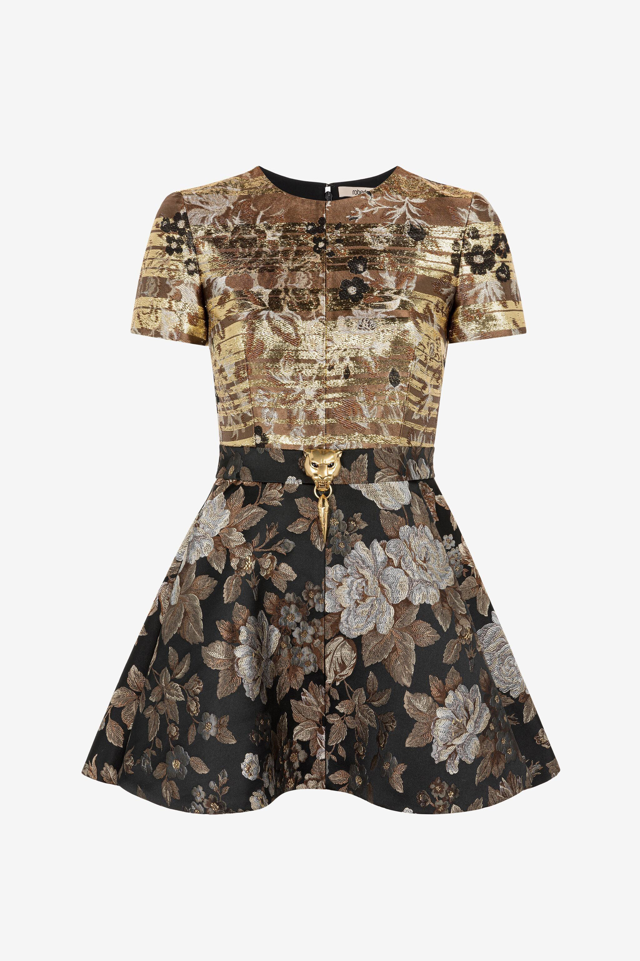 Roberto cavalli floral dress cheap