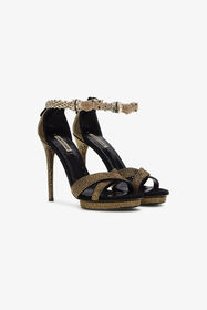 ${brand} Panther-head high-heel sandals ${colorDescription} ${masterID}