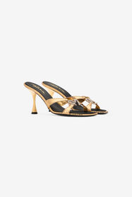 ${brand} Sandals With Snake Print And Bejeweled Snake ${colorDescription} ${masterID}