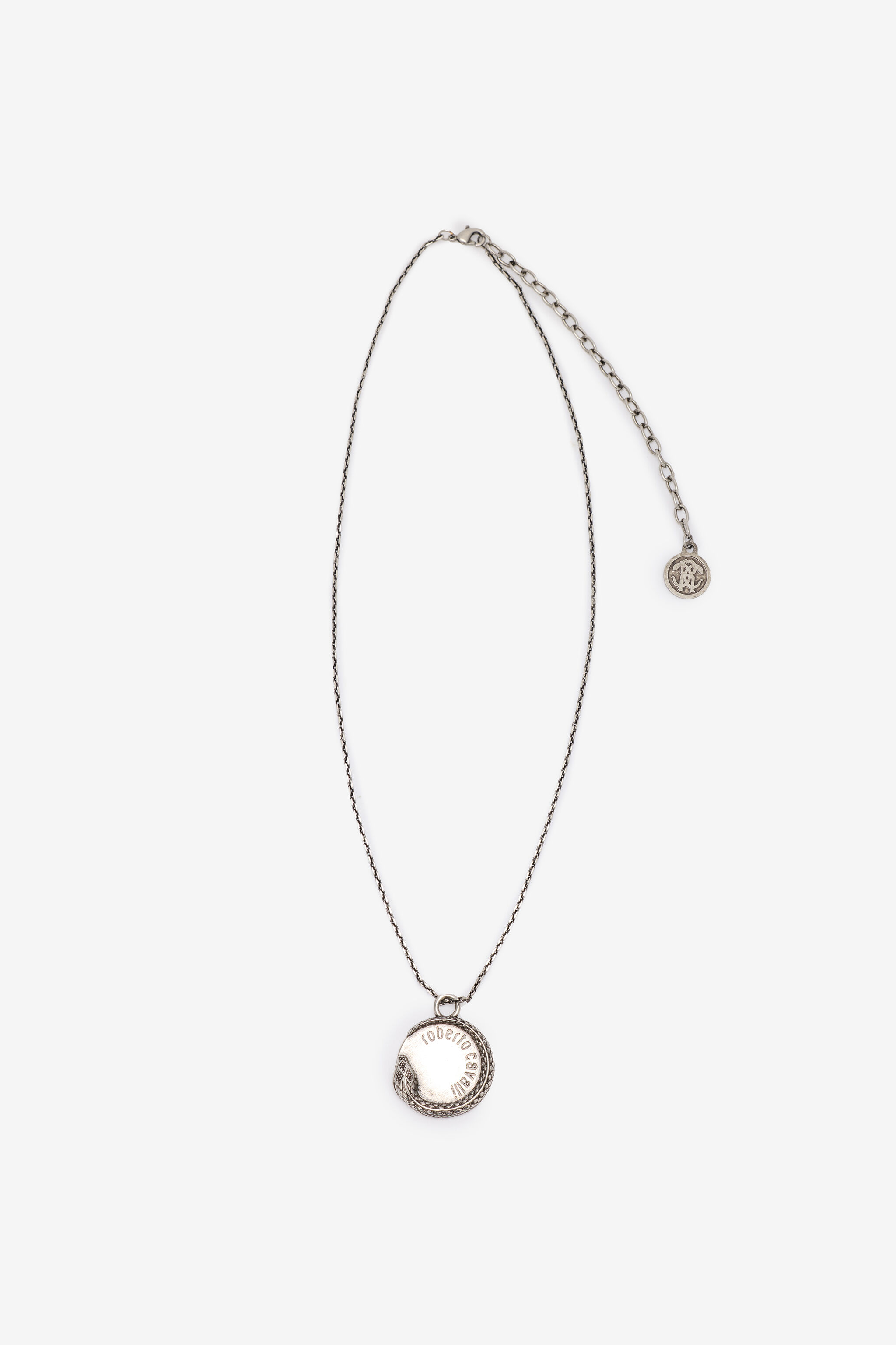 RC Collar Con Serpiente Y Logotipo Plata URG002-AM258