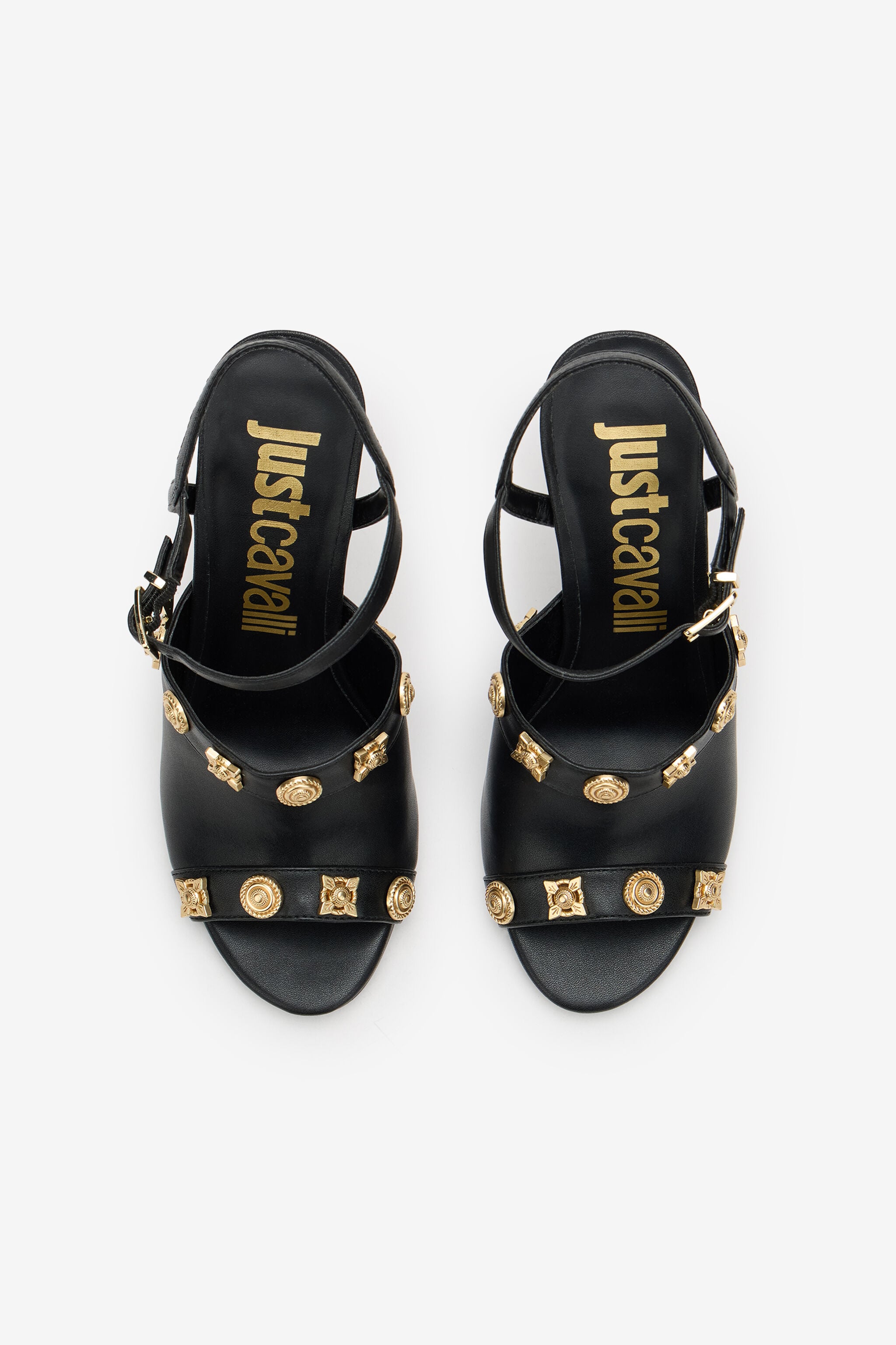 JC Sandale en cuir avec ornements JC Sandale en cuir avec ornements BLACK WFS083-WF321