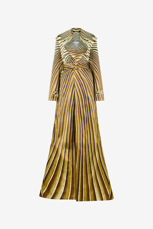 RC Trench In Seta Con Stampa Ray Of Gold SAHARA WWT500-RYS34
