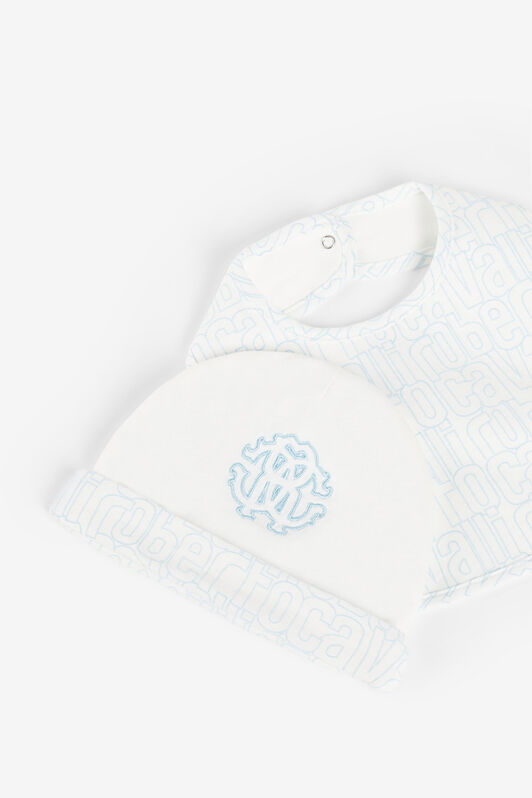JU RC Monogram-Embroidered Babygrow Set JU RC Monogram-Embroidered Babygrow Set Light blue RJT80T-JD001
