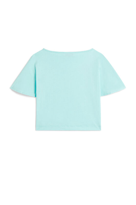 JU T-Shirt mit Water Safari Print und Logo BLUE TEINT MJT601-JV025