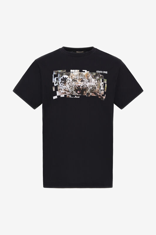 RC T-shirt with Jaguar logo and print RC T-shirt with Jaguar logo and print Black NOT60K-JD060