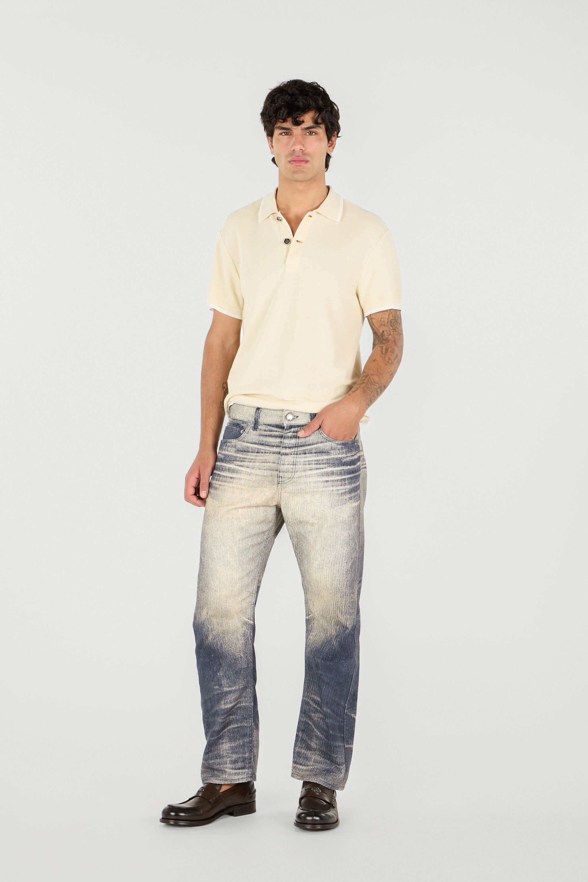 RC Man Cotton Trousers Bleu foncé UMJ216-4NO91