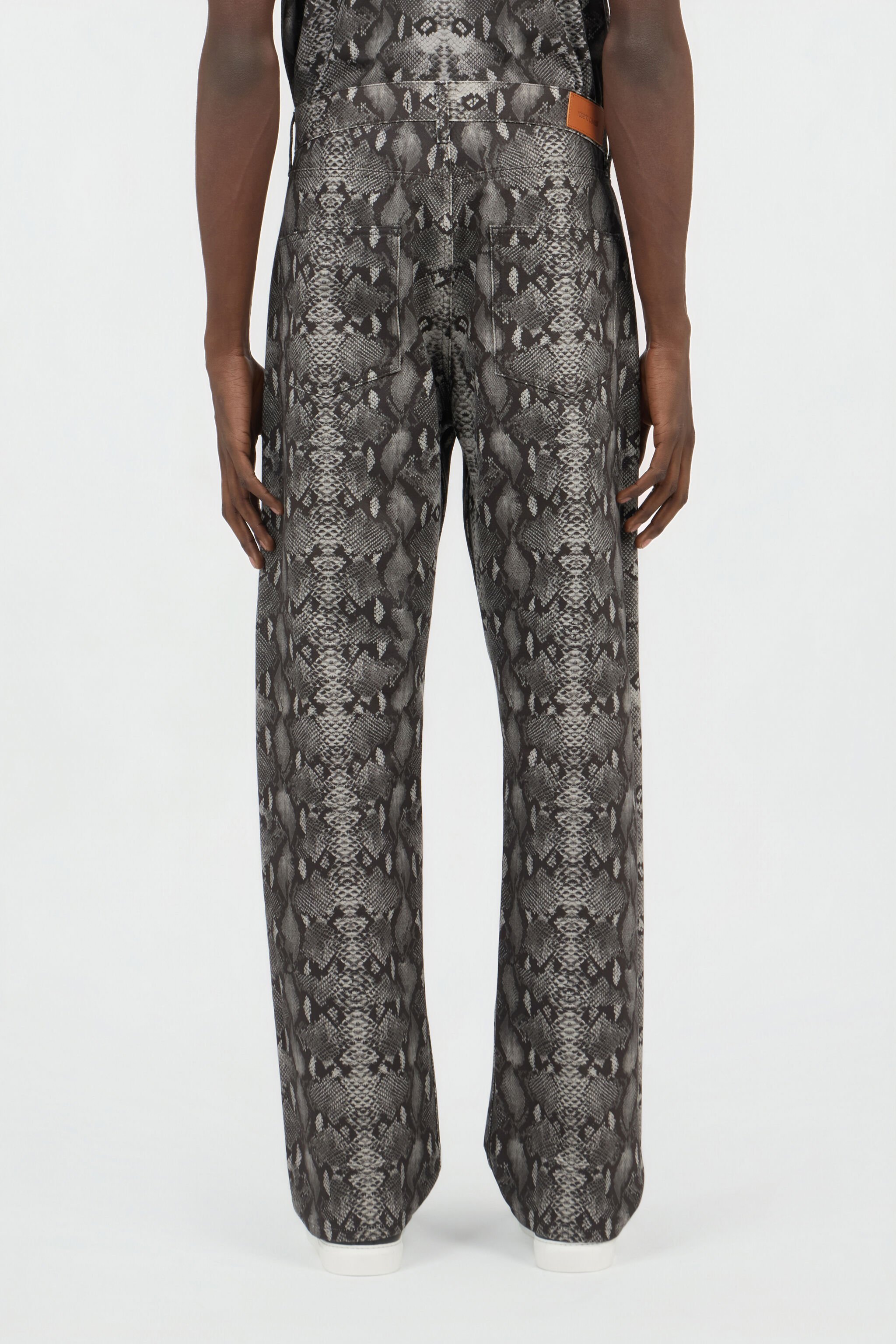 RC Python Print Denim Jeans PYTHON DARK GREY SOJ20T-DL008