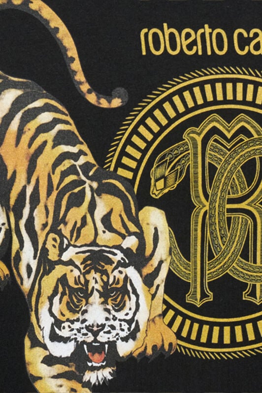 RC T-shirt Nera con Monogram RC BLACK QOT62B-JD060