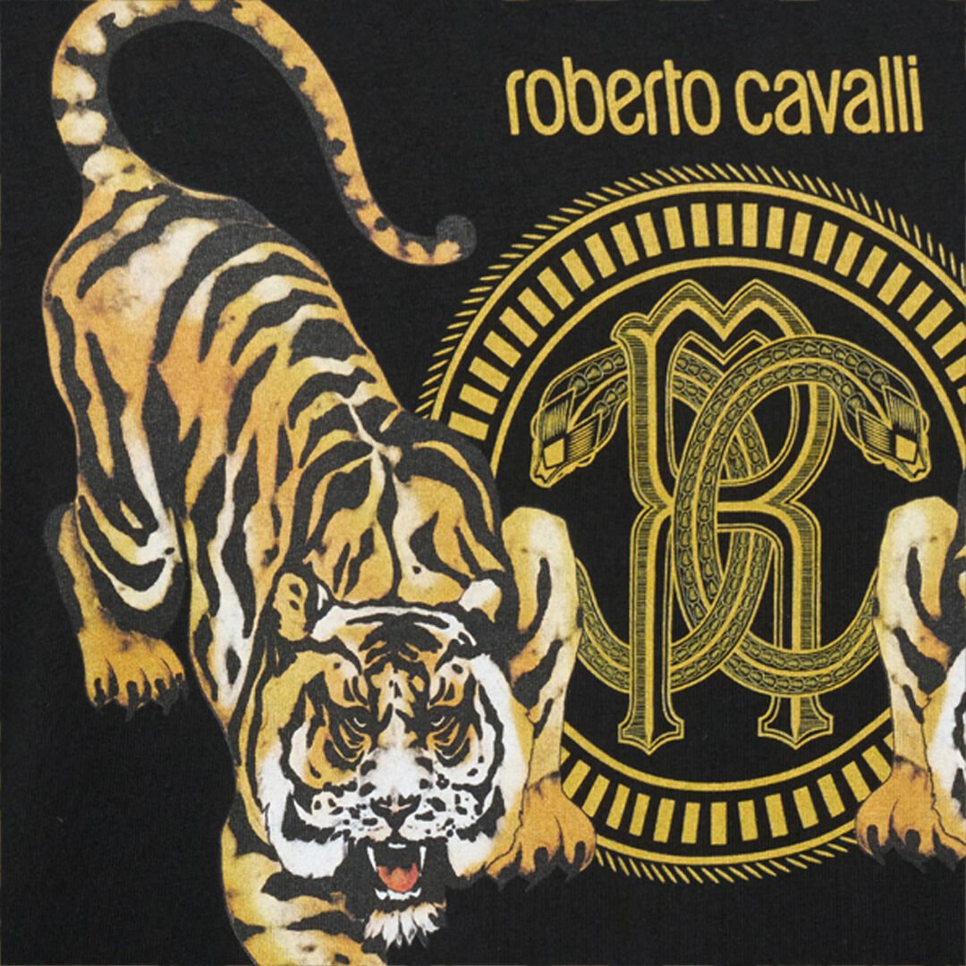 RC T-shirt Nera con Monogram RC BLACK QOT62B-JD060