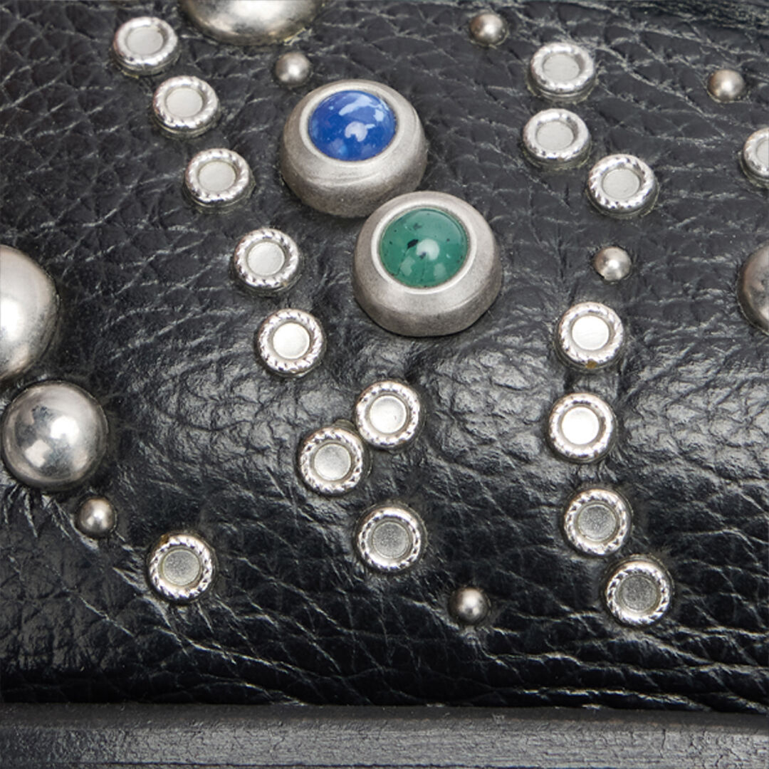 RC Loafers with Studs and Stones Noir VRS004-PZB05