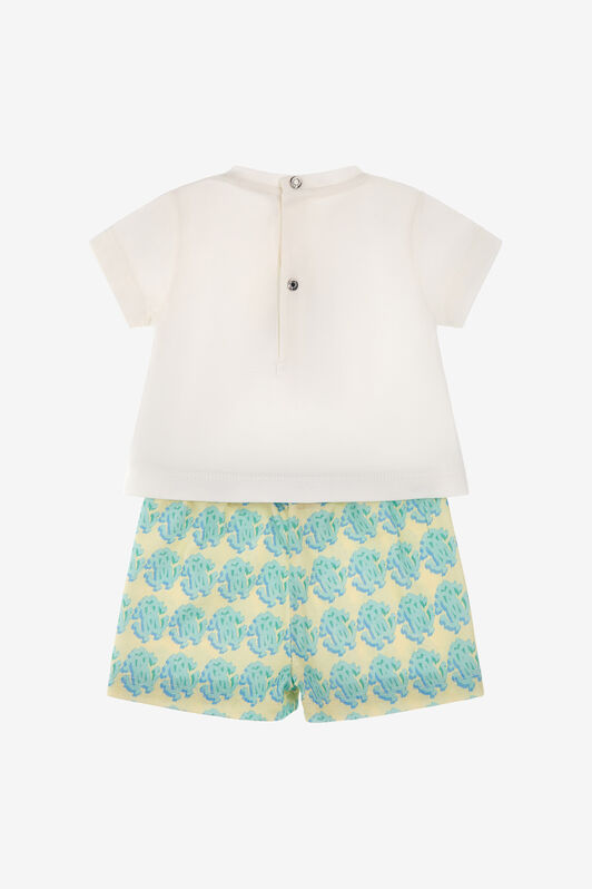 JU RC Monogram Babygrow set Light green SJT823-JD001
