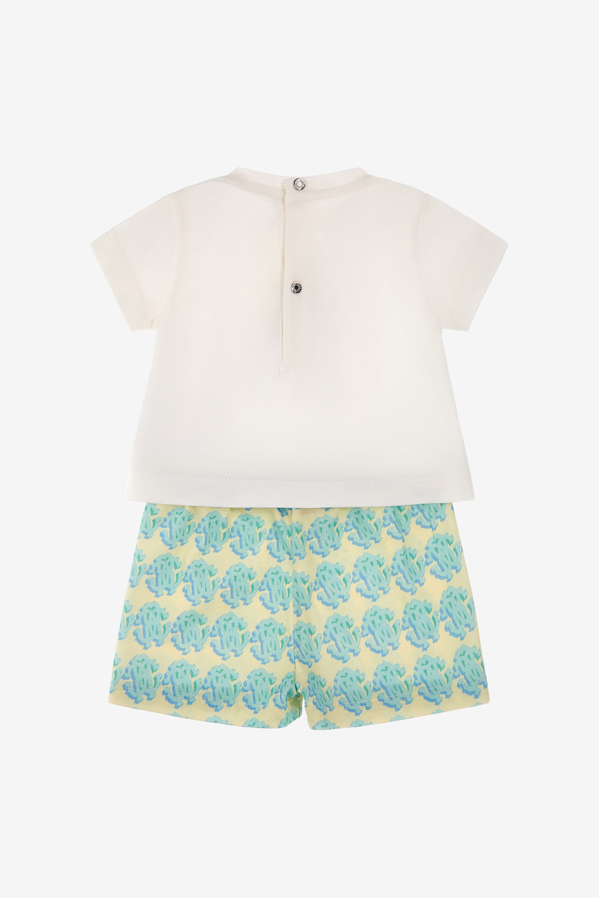 JU RC Monogram Babygrow set Light green SJT823-JD001