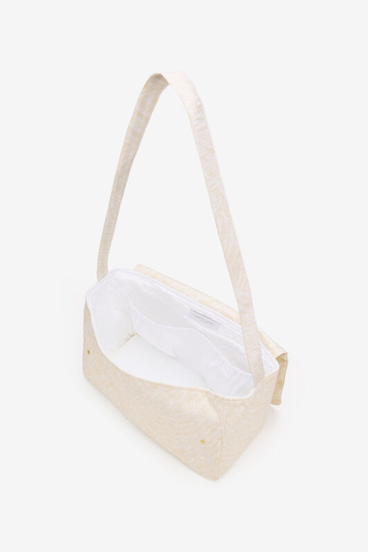 JU Elfenbeinfarbene Baumwolltasche Für Babyzubehör IVORY WJB003-1ER11