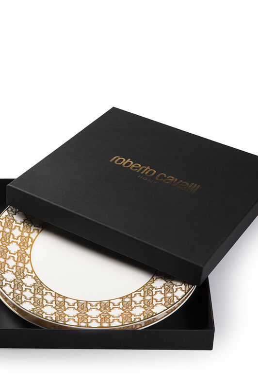 HO MONOGRAM GOLD 2 DINNER PLATES SET Oro RALA33-IA038