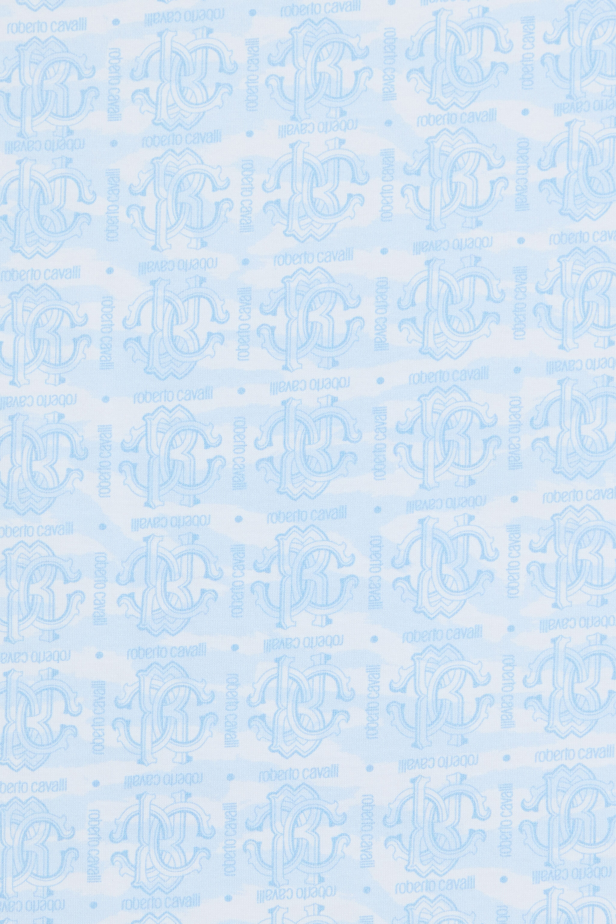 JU Coperta Baby Blue Con Stampa Monogram E Logo BABY BLUE VJT803-JD001