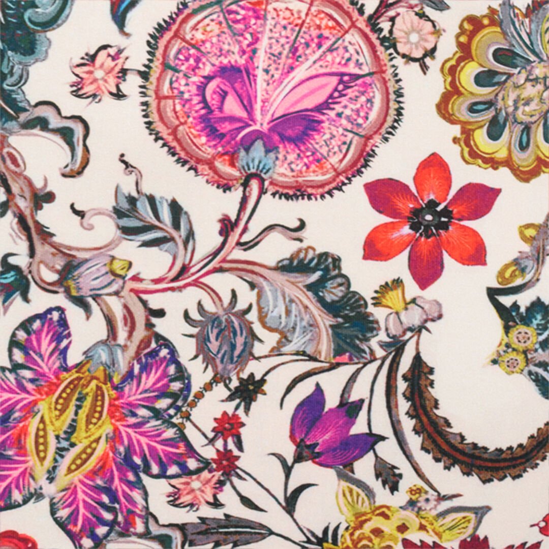 RC Abito Tubino con Stampa Florentine Flowers BEIGE WQT151-NBR29